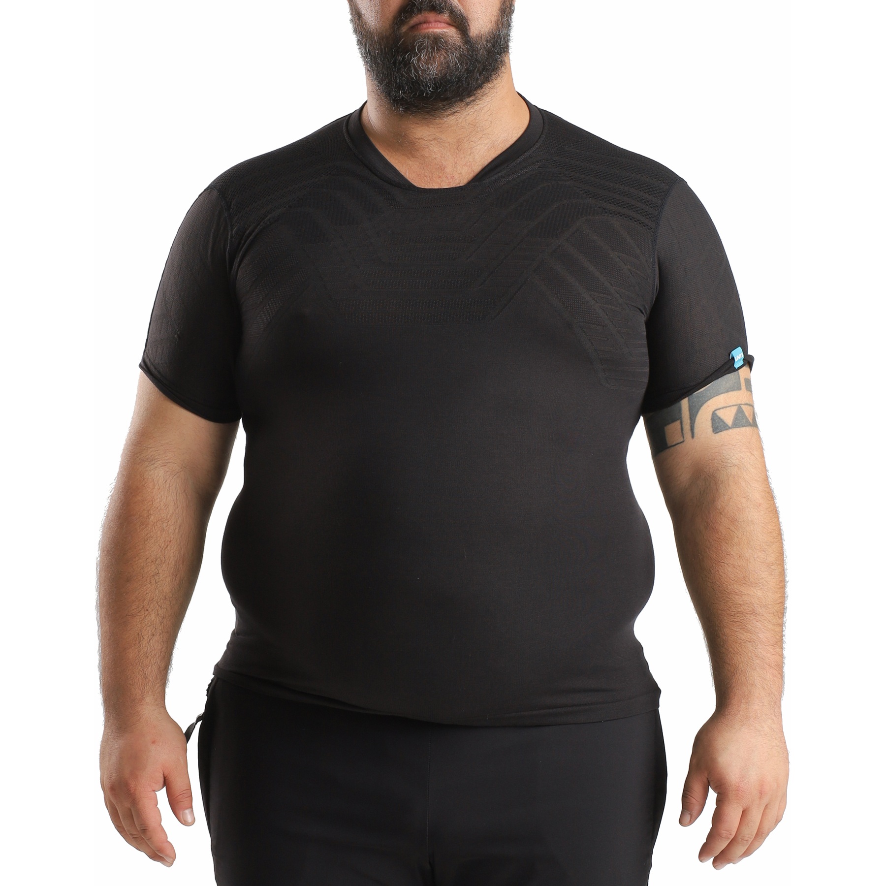 Picture of UYN Terracross Self Layer Short Sleeve Shirt Men - Black Beauty