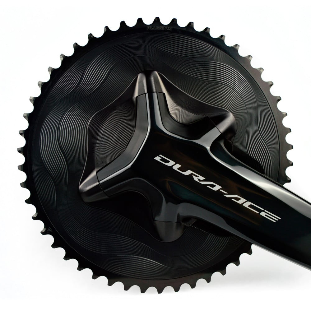 Alugear AERO Kettingbladafdekking - voor Shimano Dura Ace FC-R9200 Cranks |  12-voudig - zwart