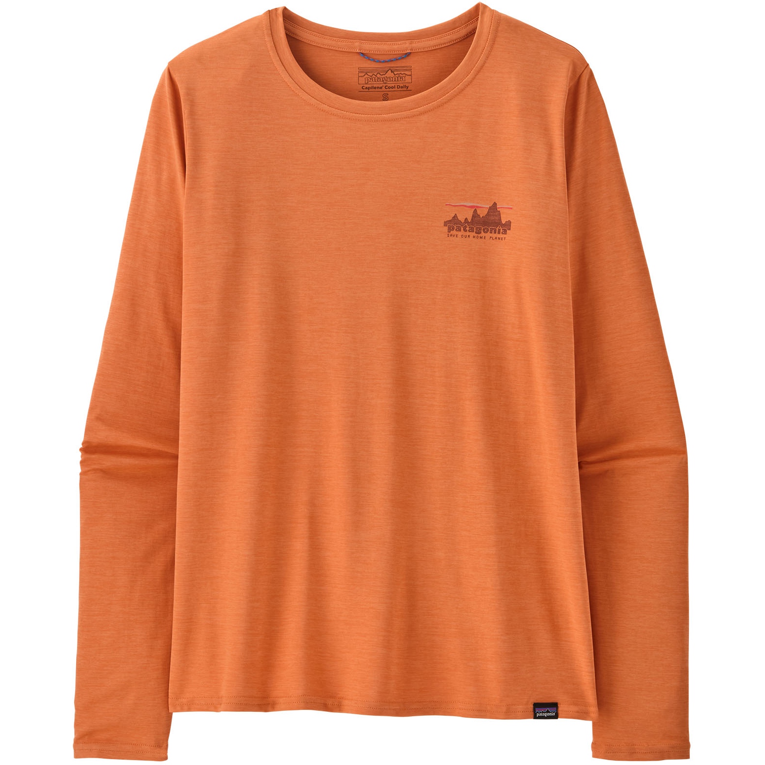 Produktbild von Patagonia Capilene Cool Daily Graphic Langarmshirt Damen - 73 Skyline: Rock Melon X-Dye