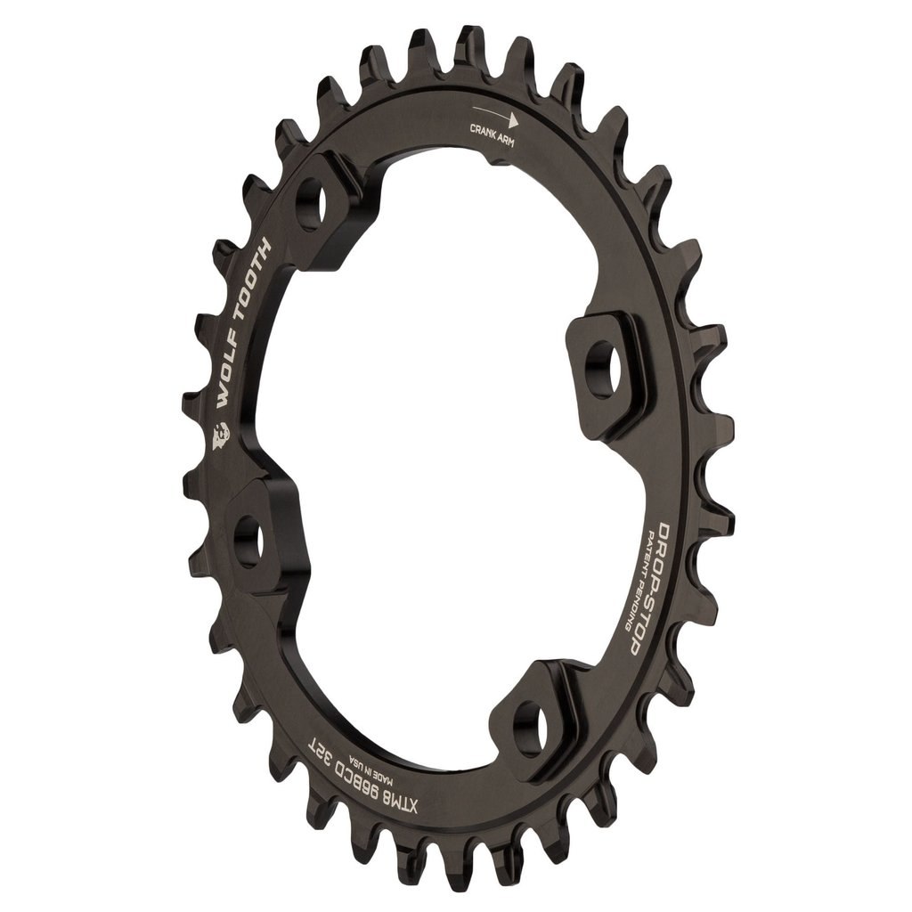 Wolf Tooth Elliptical - Single Chainring 96mm for Shimano XT M8000