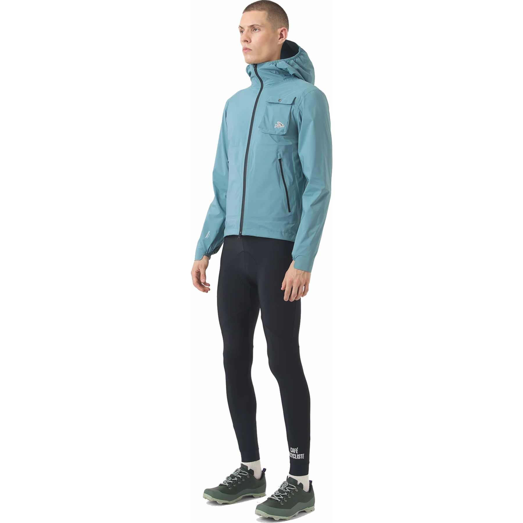 Café du Cycliste Alizee Rain Jacket Unisex - deep water | BIKE24