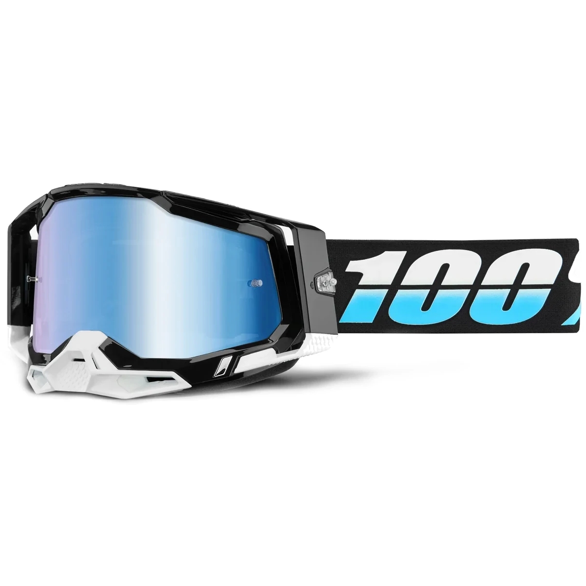 Produktbild von 100% Racecraft 2 Goggle - Mirror Lens - Arkana / Blue + Clear