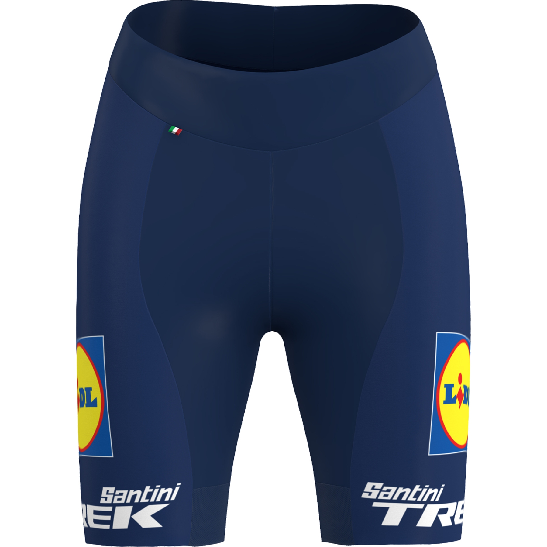 Image of Santini Team Lidl-Trek 2024 Shorts Women - Fan Line RE055WMA24LT - blue LB