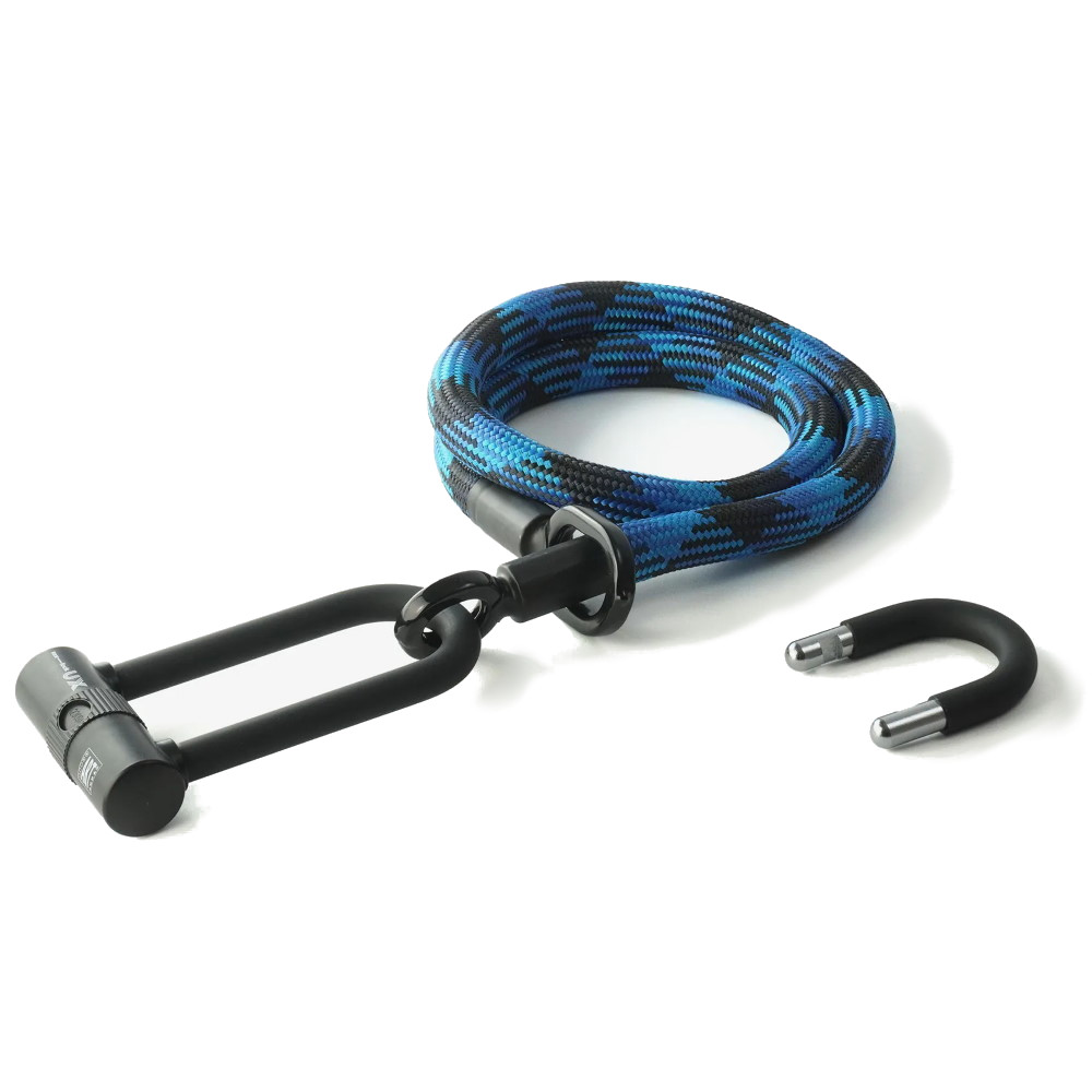 Photo produit de tex–lock Câble Antivol - eyelet incl. U/X-Lock - 120 cm - morpho blue