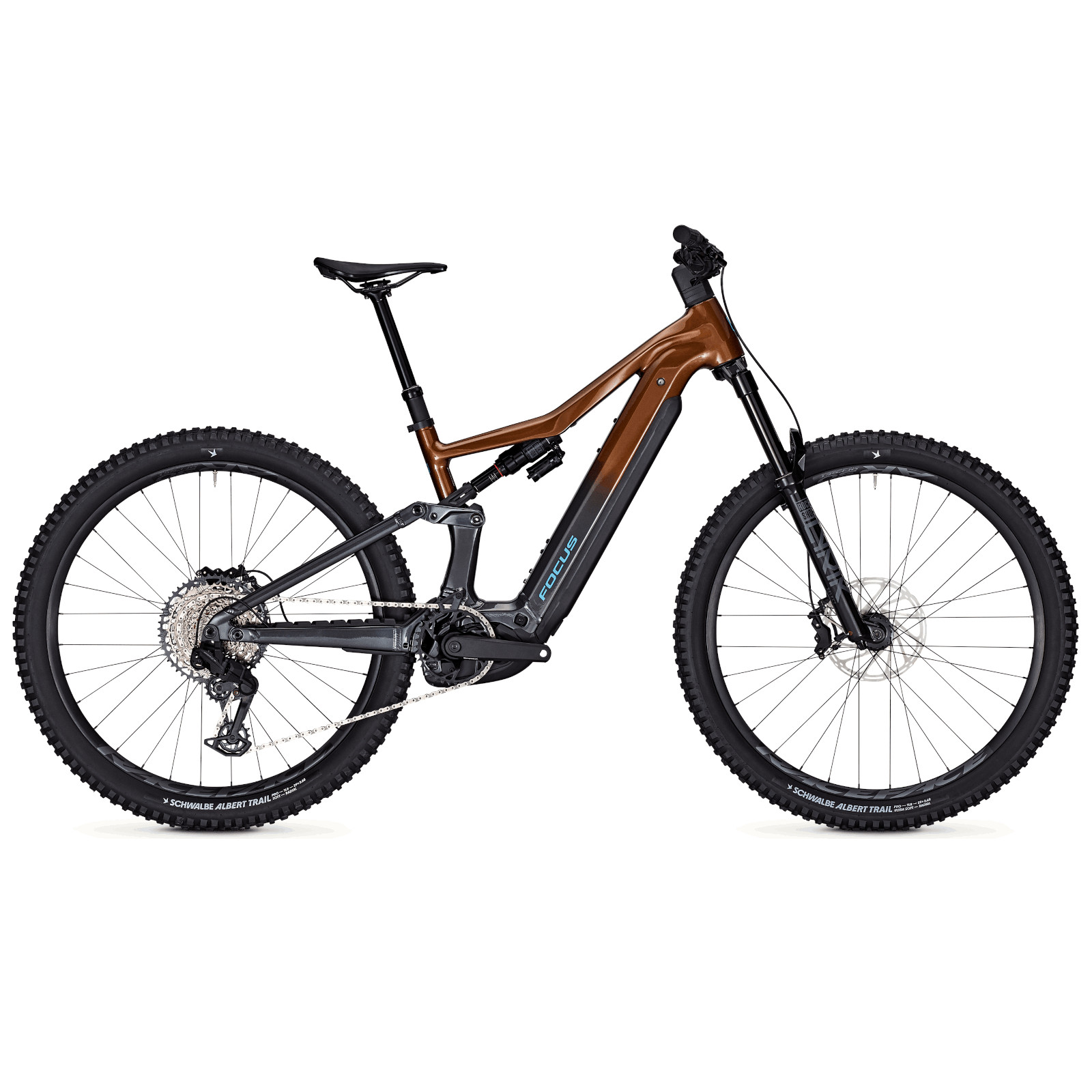 Photo produit de FOCUS JAM² 6.8 - VTT Électrique 800Wh - 2025 - Goldbrown / Diamondblack