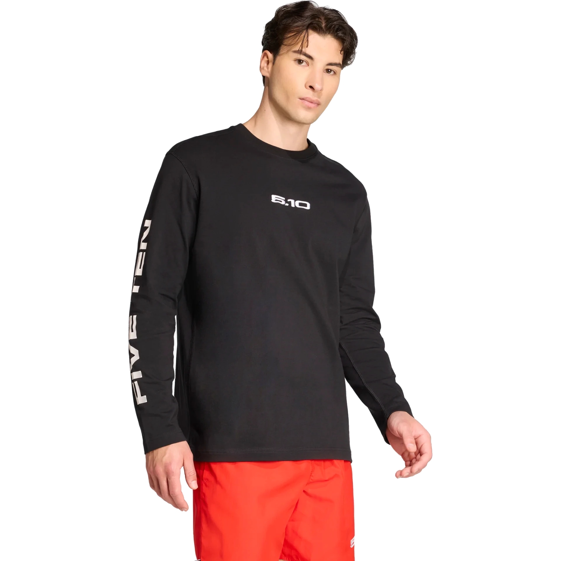 RVCA Maglietta A Compressione A Maniche Lunghe Uomo, Con Stampa Logo VA, Girocollo, Raglan