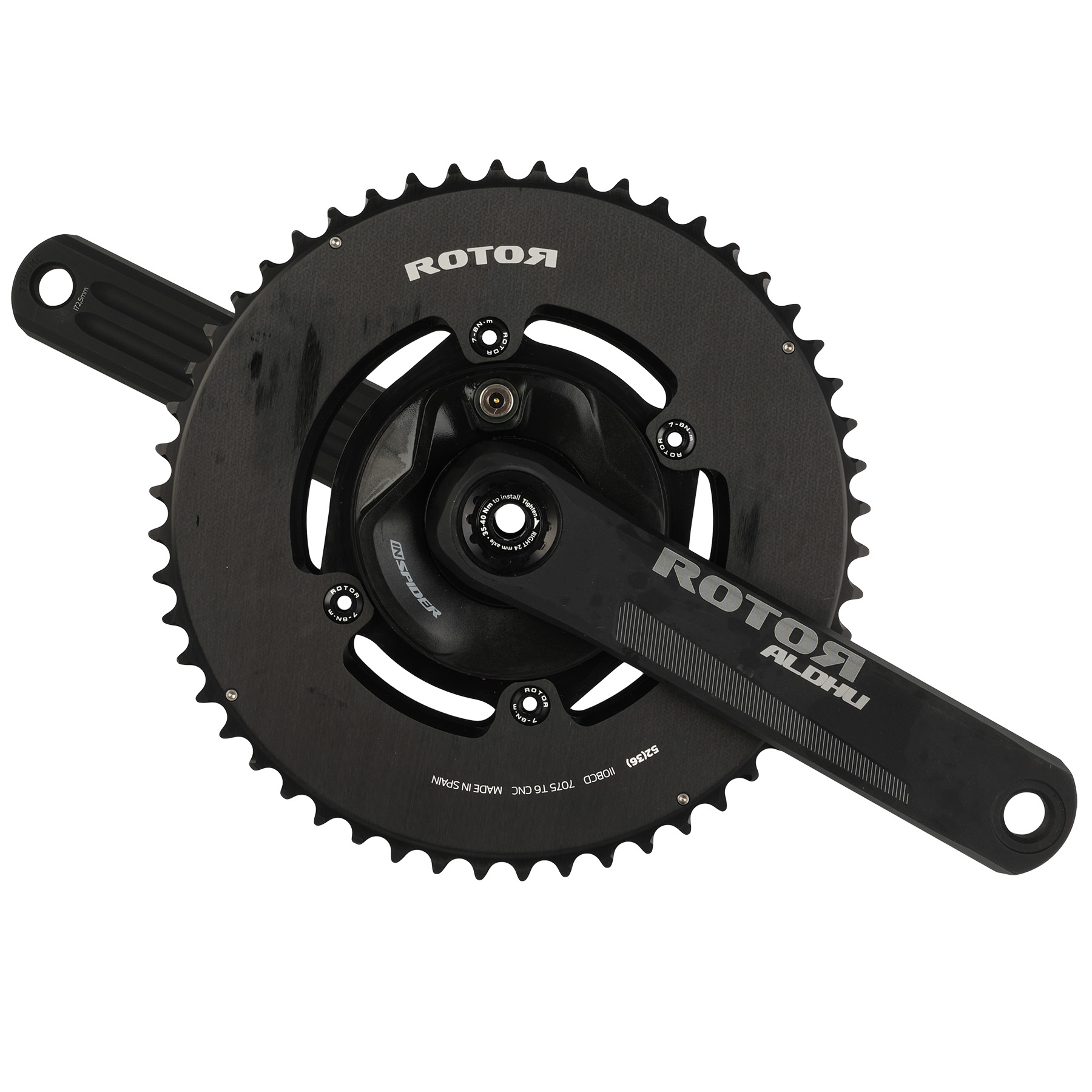 Rotor ALDHU24 A Powermeter Crankset - 52/36 Teeth - Special