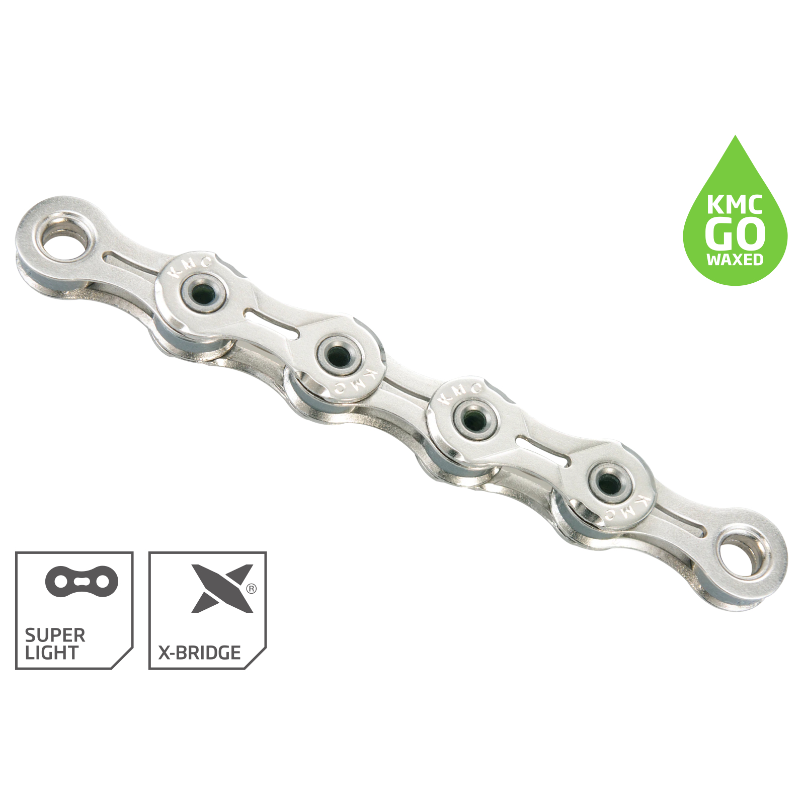 Wippermann Connex 9SE 9V Catena Per E-Bike E Bici Da Corsa - 136 Maglie, Acciaio Inox, Argento