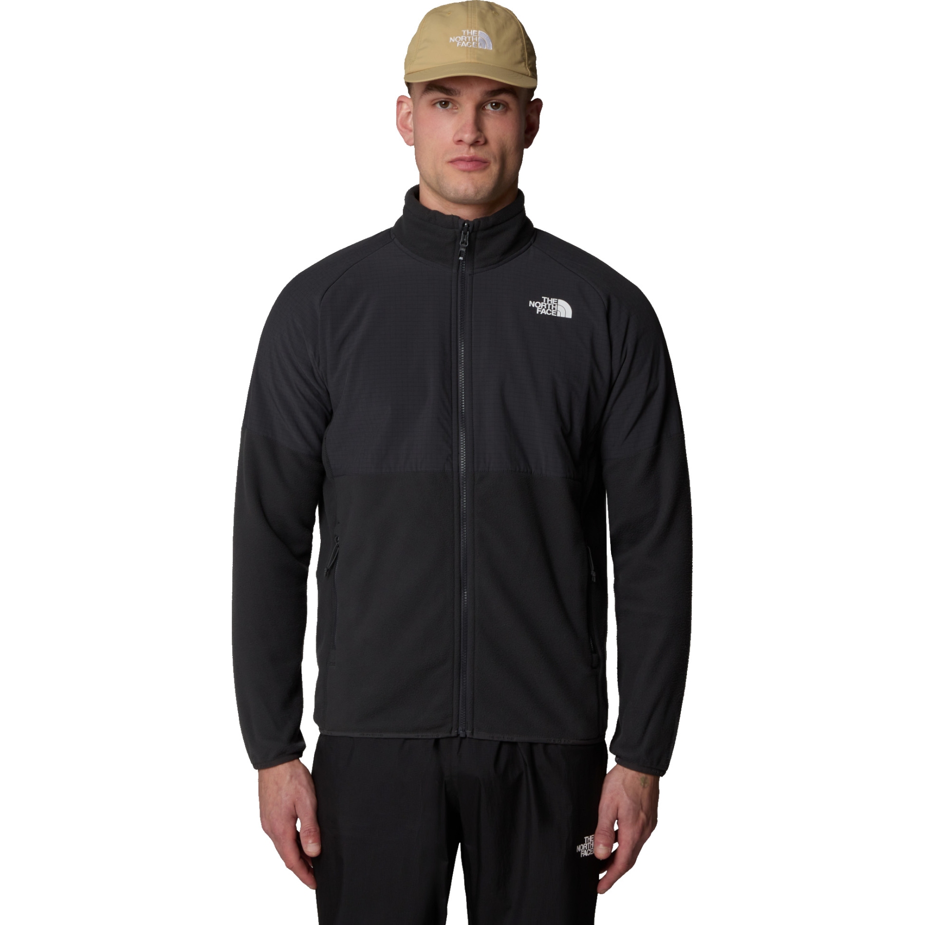 Produktbild von The North Face Glacier Heavyweight Fleecejacke Herren - Asphalt Grey/Asphalt Grey/TNF Black