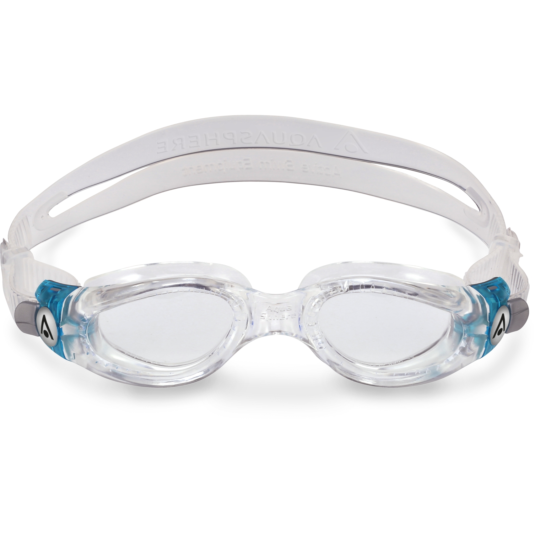 Picture of AQUASPHERE Kaiman Small Swim Goggles - Clear - Transparent/Turquoise