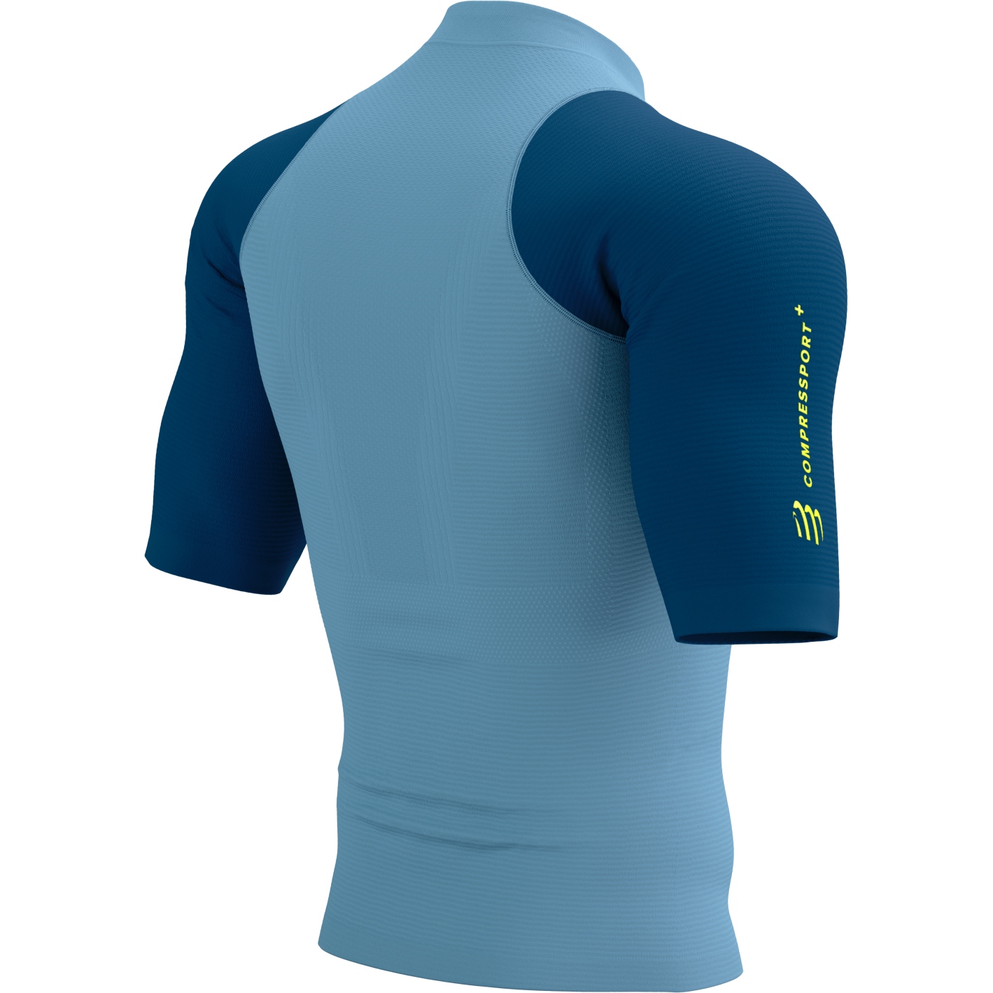 Compressport Camiseta de Manga Corta Hombre Trail Racing Postural  denim/poseidon