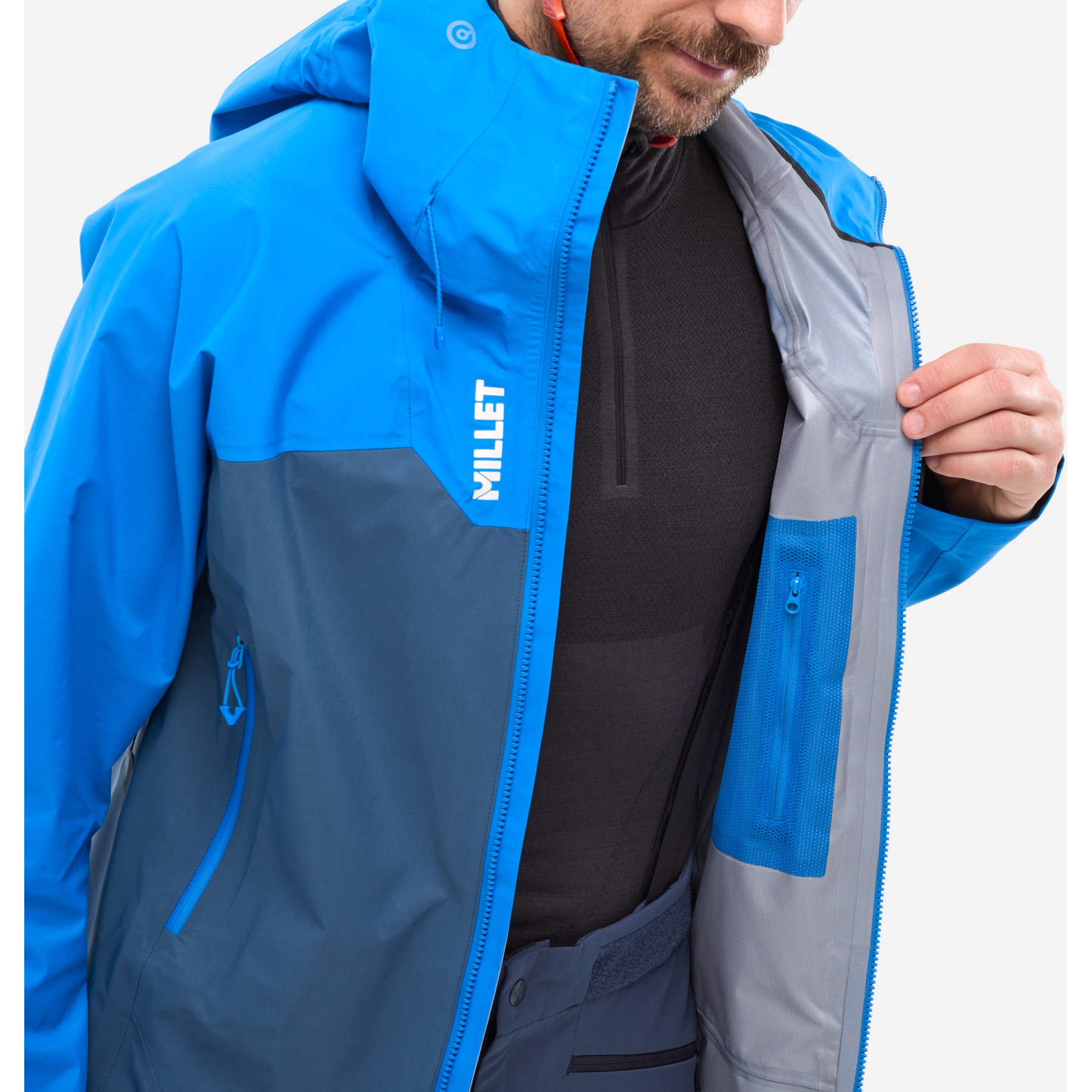 Millet Kamet Gore-Tex Jacket Men - Icon Blue/Dark Denim | BIKE24, image size:1800x1800