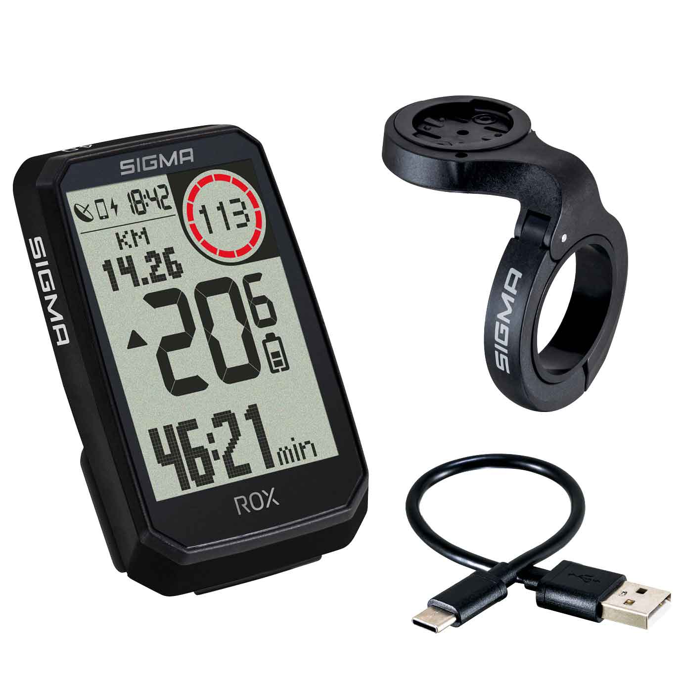 Produktbild von SIGMA ROX 4.0 Endurance GPS Fahrradcomputer - schwarz