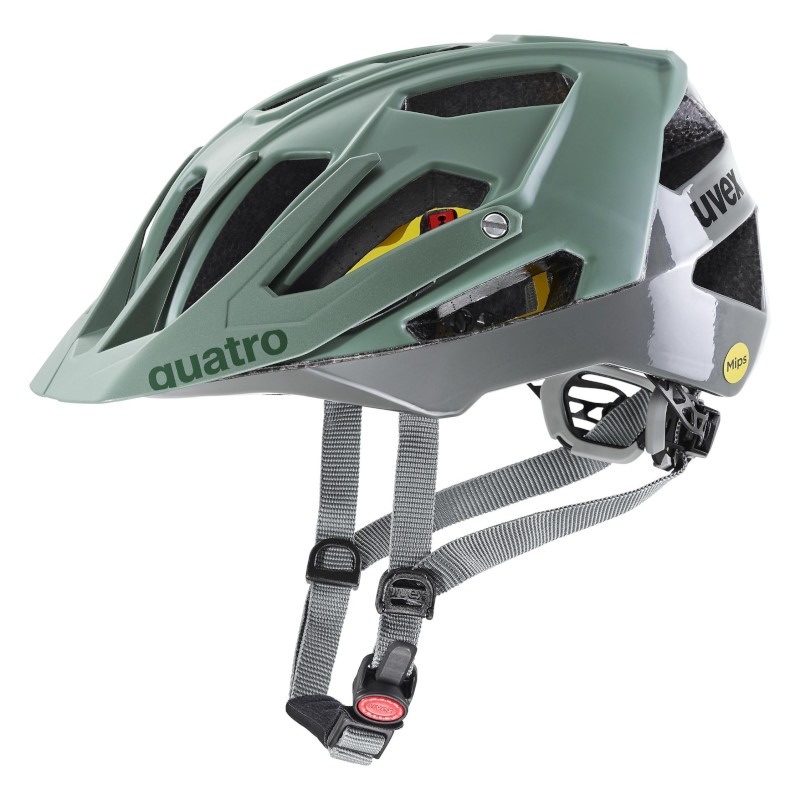 Picture of Uvex quatro cc MIPS Helmet - moss green-rhino matt