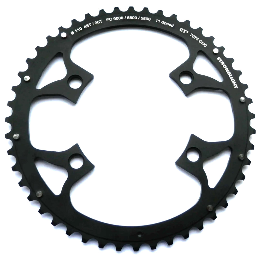 Picture of Stronglight Road Shifting CT2 E-Chainring - 4-Arm - 110mm - Shimano FC-5800 / FC-6800 / FC-9000
