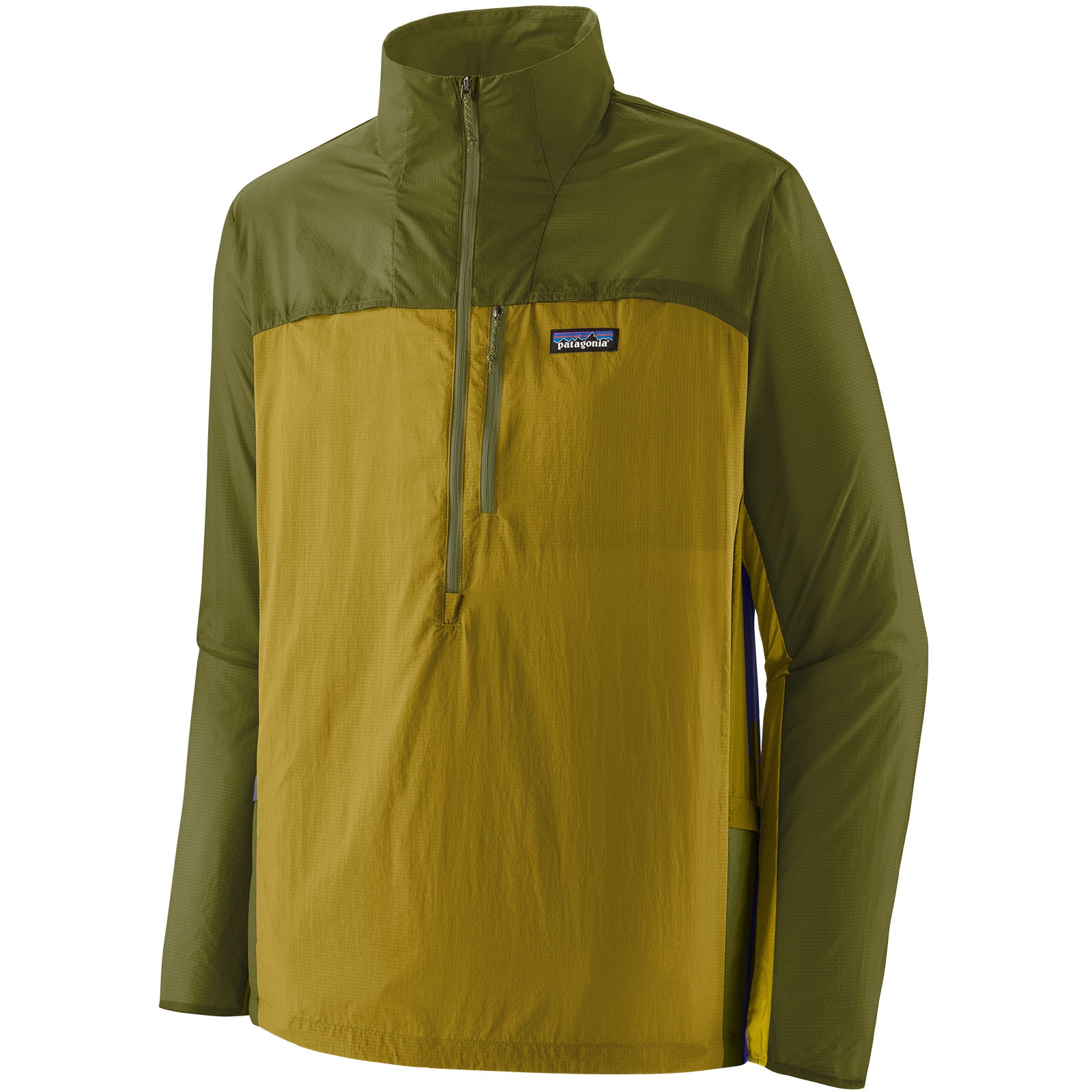 Produktbild von Patagonia Houdini Stash 1/2 Zip Anarok Herren - Bundle Green/Graze Green