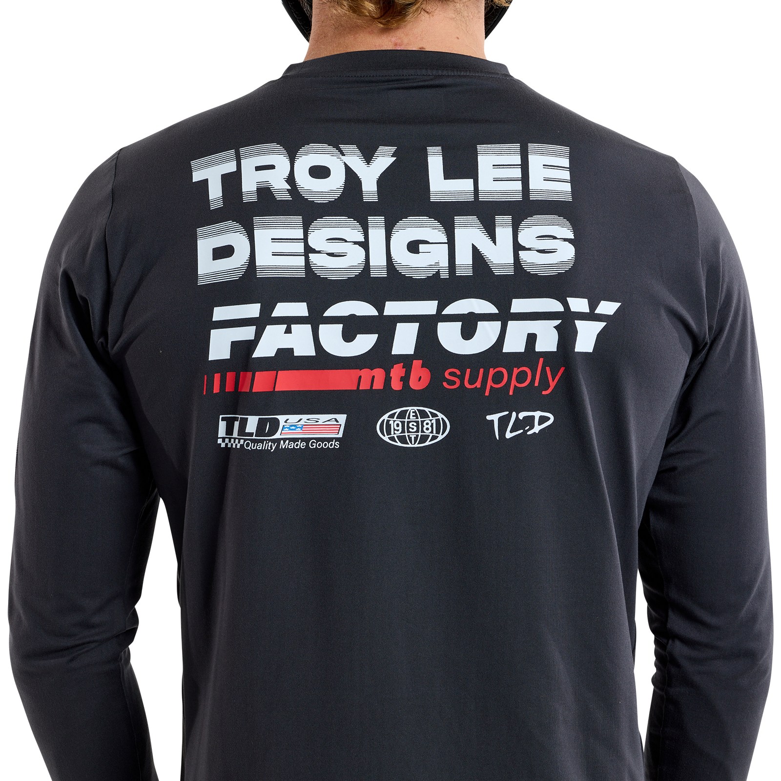 T-shirt Troy Lee Designs Blanc Taille S – Manches Longues – Pour Homme – VTT/BMX
