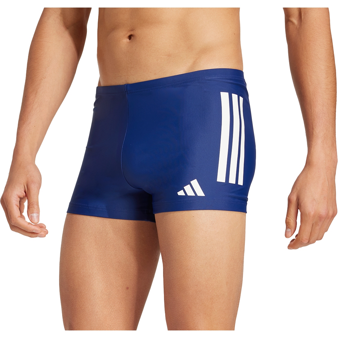 Produktbild von adidas 3-Stripes Boxer Badeshorts Herren - dark blue/white JN6536