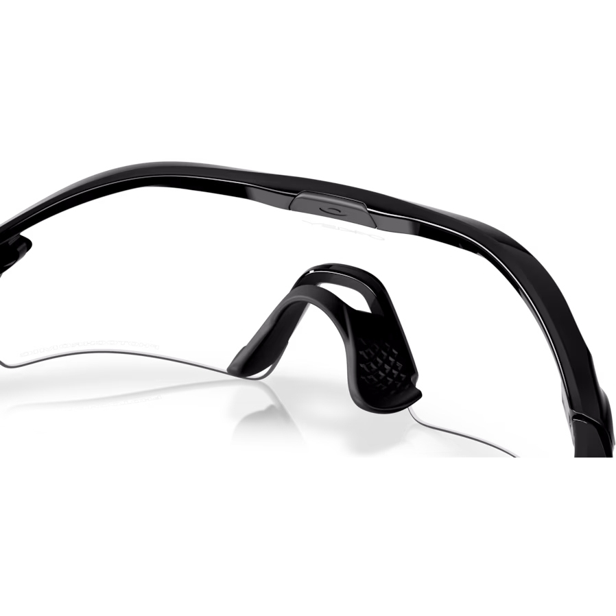 Oakley Radar Plate Glasses - Polished Black/Clear - Black Iridium