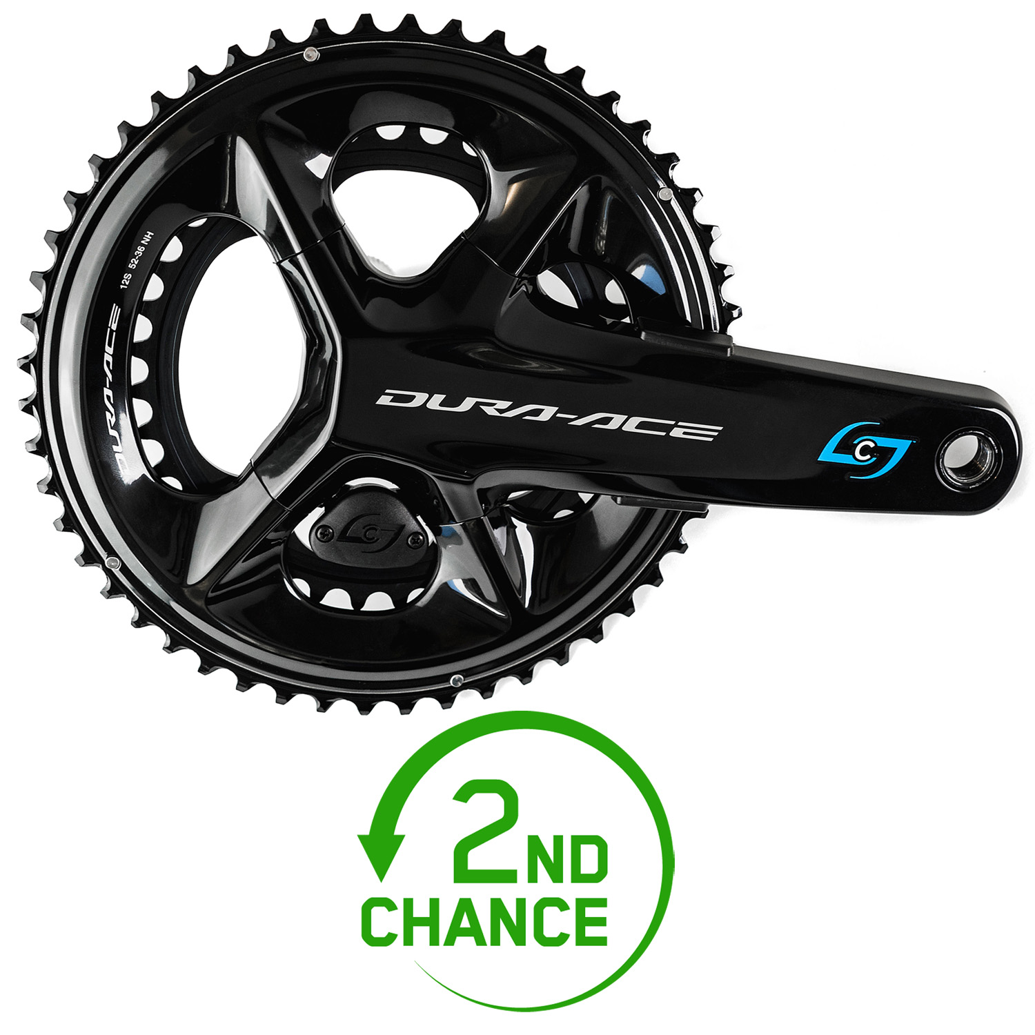 Produktbild von Stages Cycling Power R Powermeter | Kurbel by Shimano - Dura Ace R9200 | 2x12-fach - schwarz - B-Ware