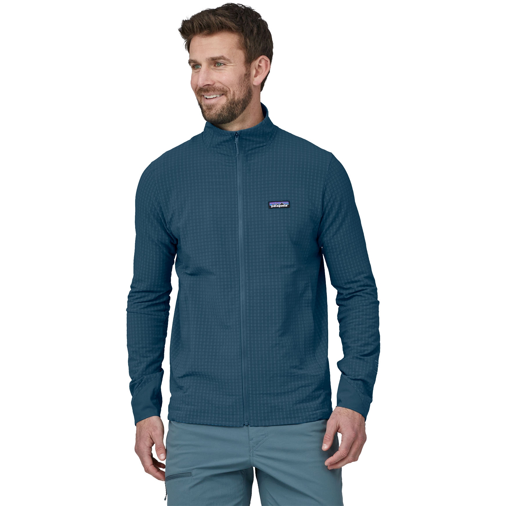 Patagonia Men's R1 TechFace Hoody - Wavy Blue | BIKE24