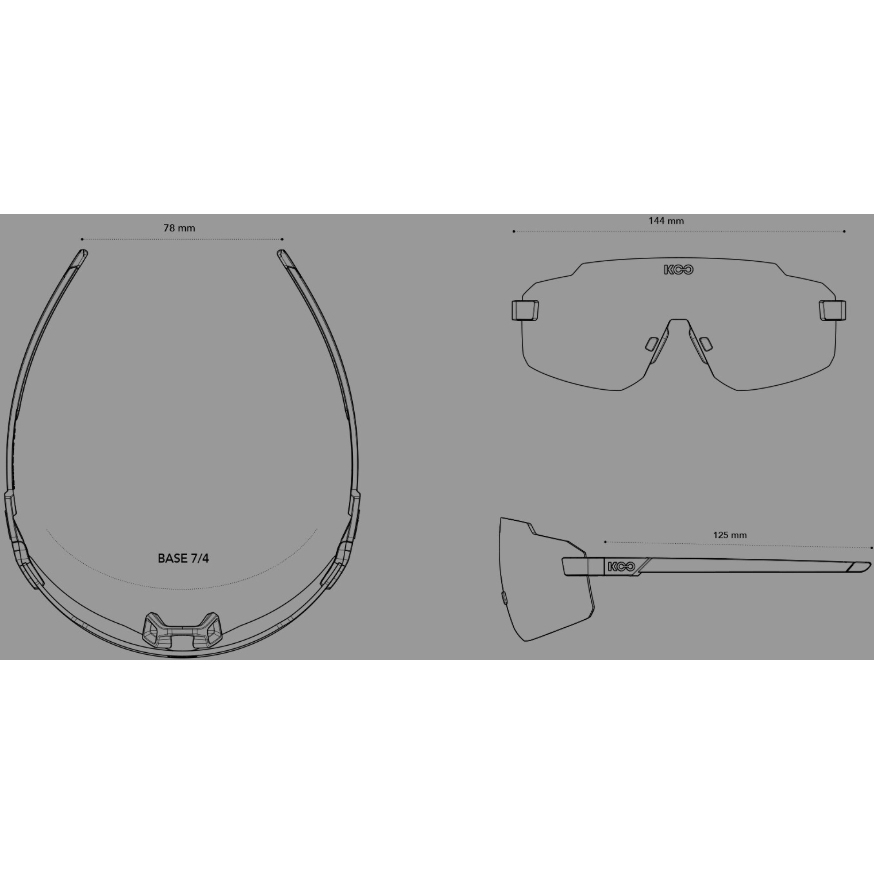 KOO Supernova Sunglasses - Black Matt - Green Mirror | BIKE24