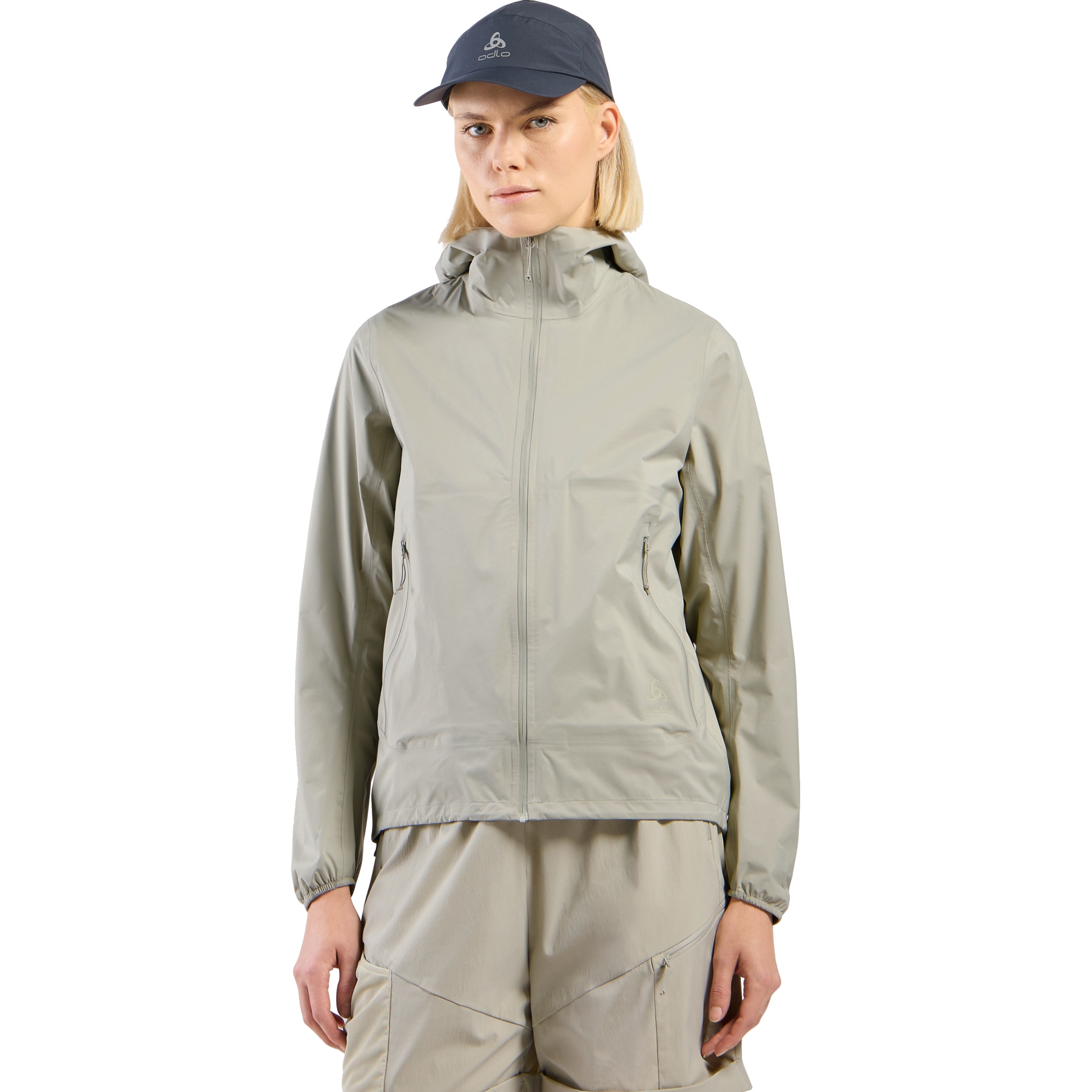 Immagine prodotto da Odlo Giacca Hardshell Antipioggia Donna - Essentials 2.5L - agate gray