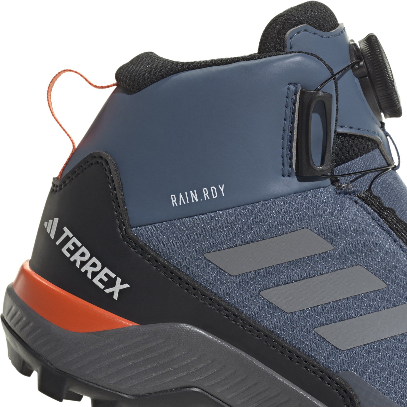 adidas TERREX Winter Mid BOA RAIN.RDY Wanderschuhe Kinder wonder steel grey thunder semi impact orange ID0940