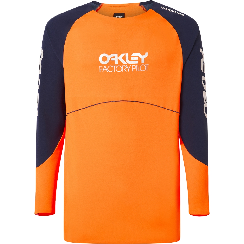 Photo produit de Oakley Maillot Manches Longues Homme - Maven Scrub - Orange/Bleu
