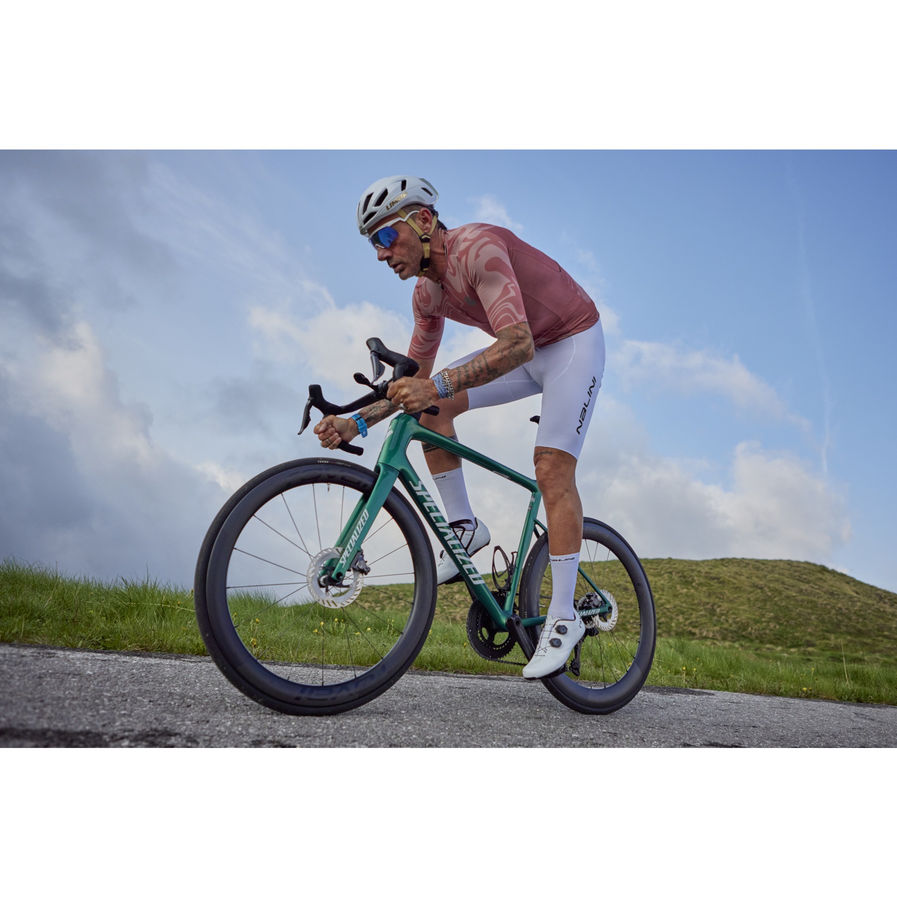 Maillot Cyclisme Nalini Homme Bleu Taille M – 1/4 Zip Léger