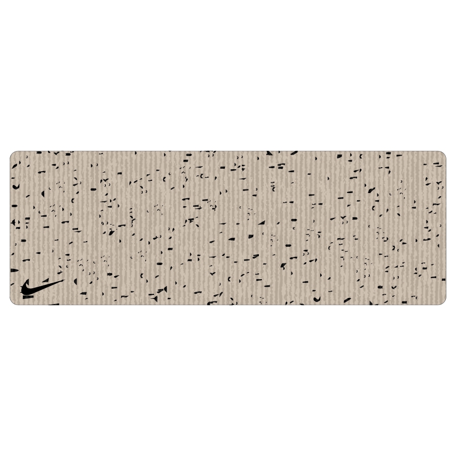 Nike - Tapis de yoga 4 mm avec logo virgule - Noir