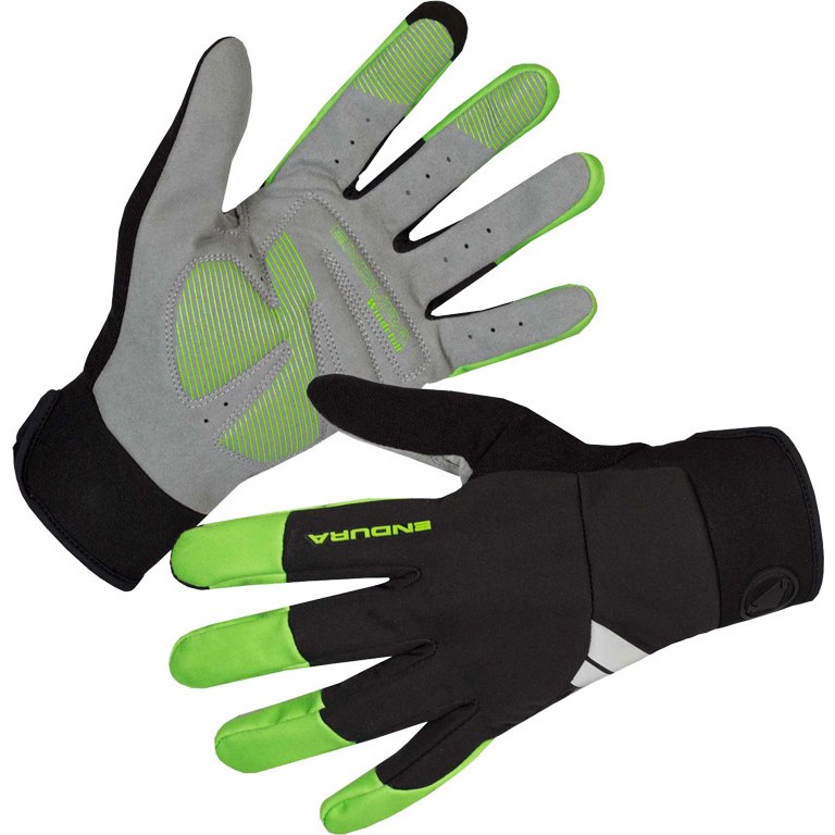 Image of Endura Windchill Gloves - hi-viz green