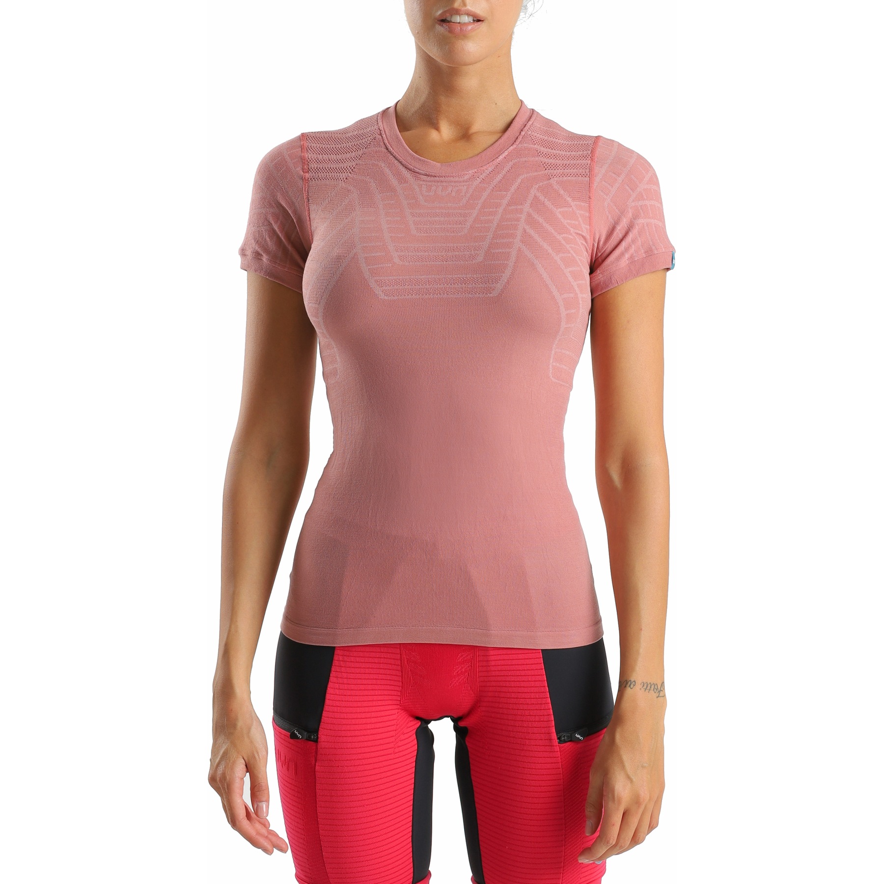 Produktbild von UYN Terracross Self Layer Kurzarmshirt Damen - Support Fit - Ash Rose