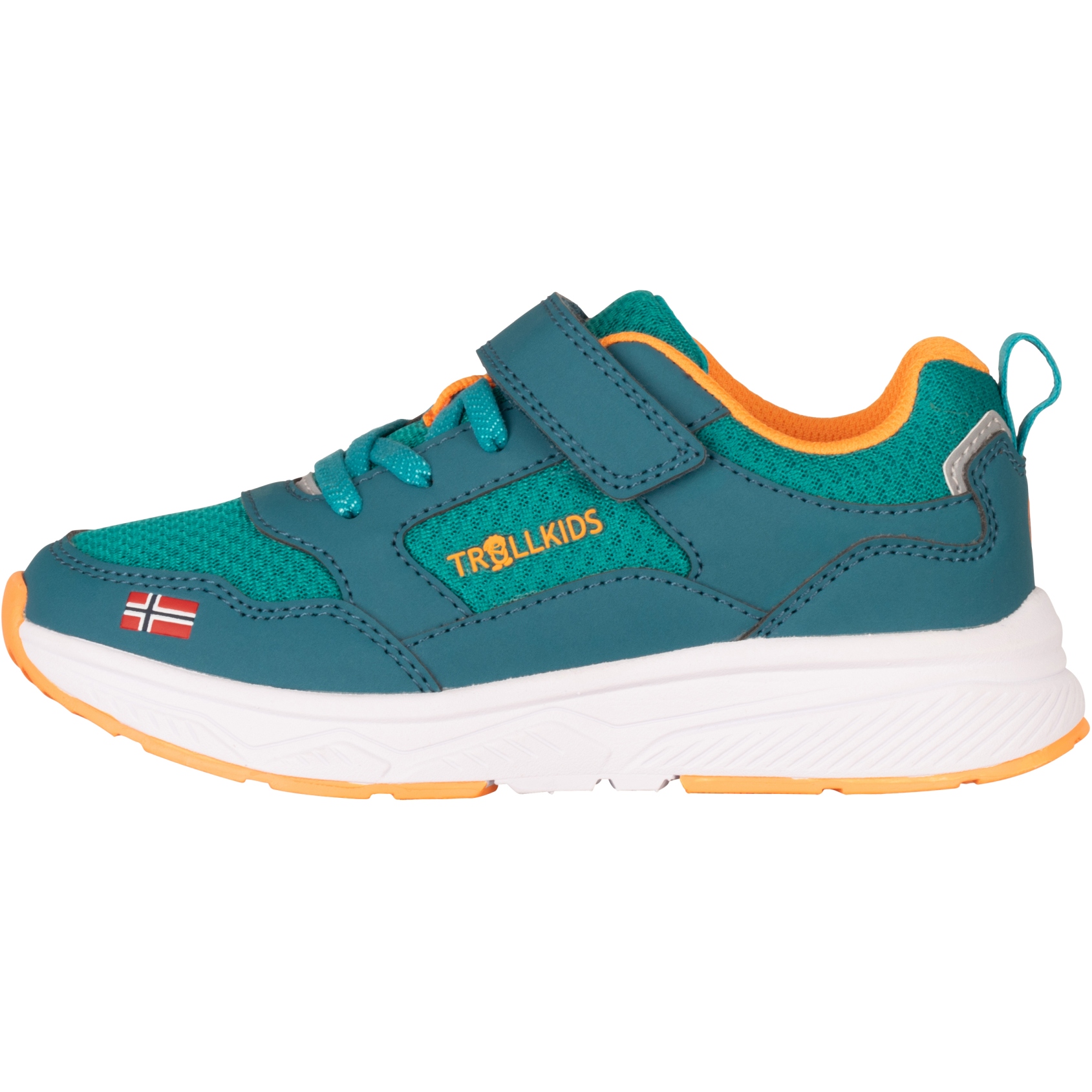Produktbild von Trollkids Haugesund Sneaker Kinder - Lagoon Green/Sea Green/Sahara Sunset