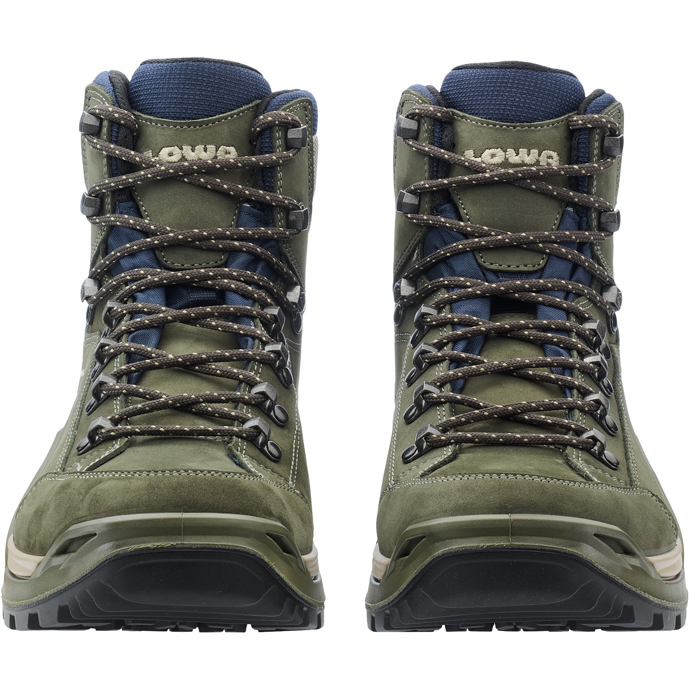 LOWA Renegade Evo GTX Mid Hiking Boots Men - olive/navy | BIKE24