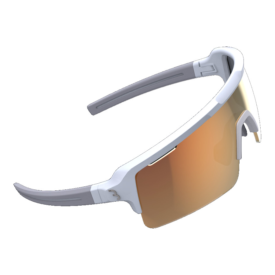 Picture of BBB Cycling Fuse BSG-65 Glasses - matt white / MLC Orange + Yellow + Clear