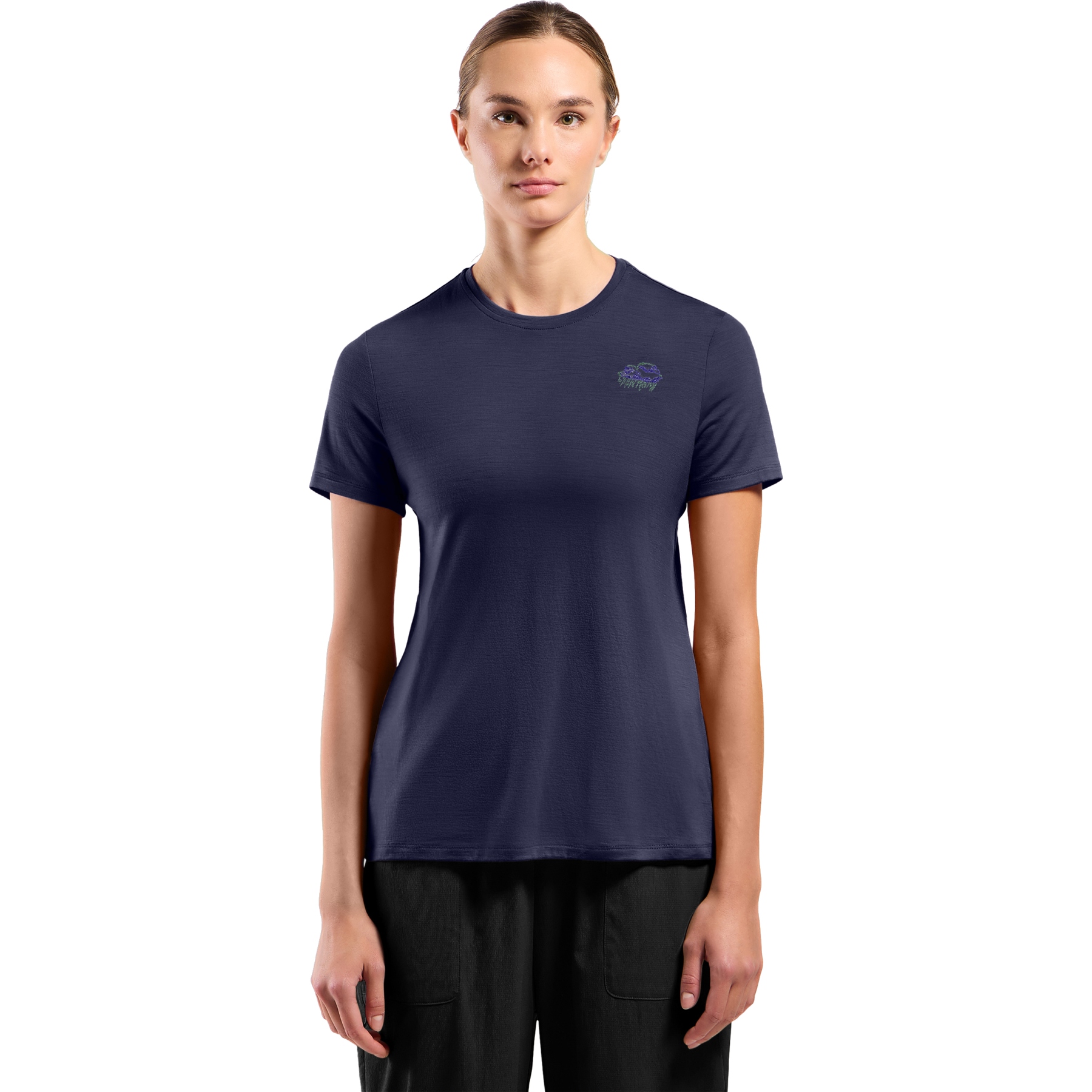 Productfoto van Odlo Ascent Merino 160 Raincloud T-Shirt Dames - eclipse