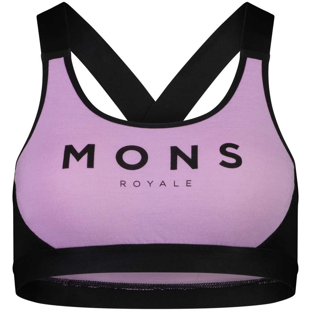 Picture of Mons Royale Stella X-Back Bra Women - orchid / black