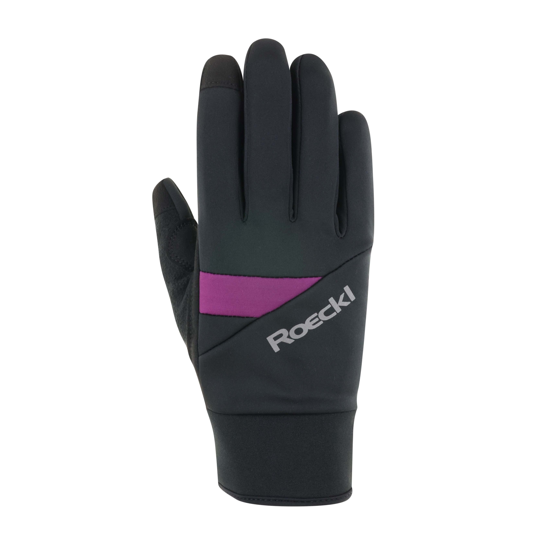 Produktbild von Roeckl Sports Reichenthal Fahrradhandschuhe - black/purple 9461