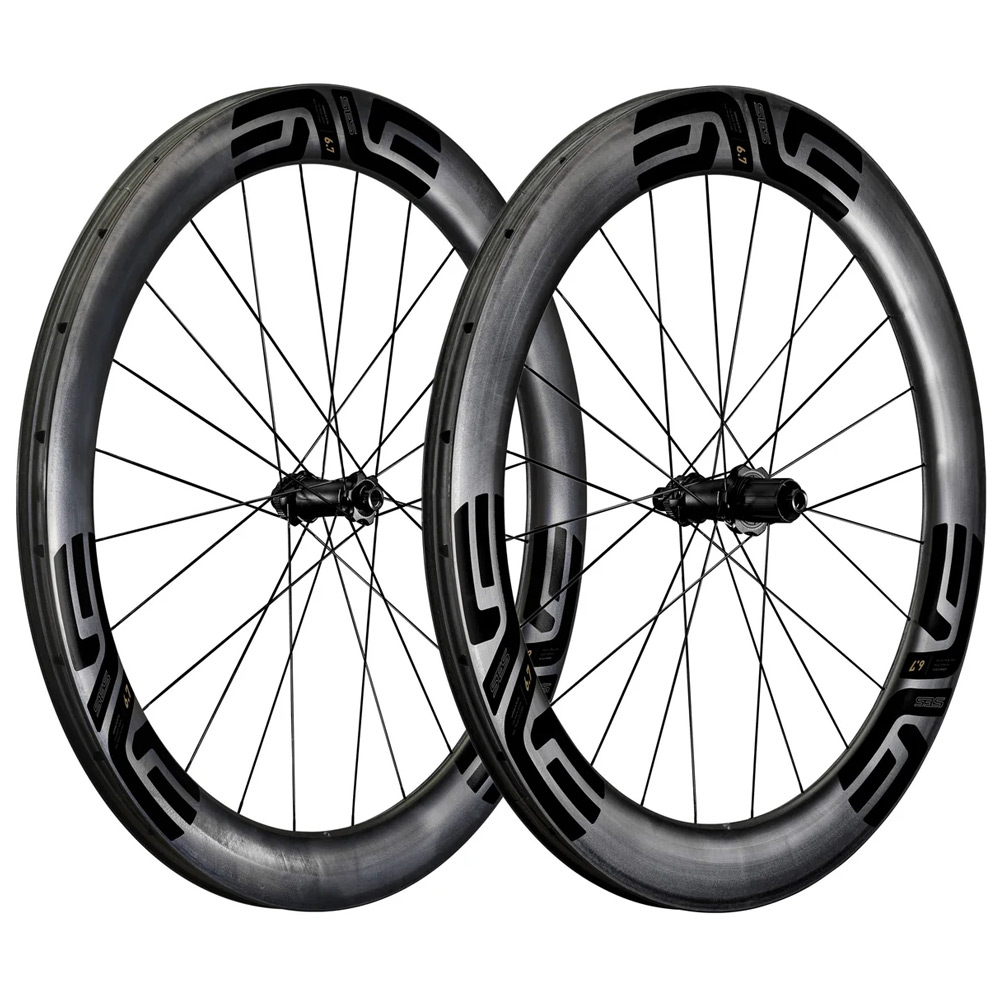 Bild von ENVE SES 6.7 Laufradsatz - 28" | Carbon | Hookless | Straight Pull | Centerlock - 12x100mm | 12x142mm - HG L