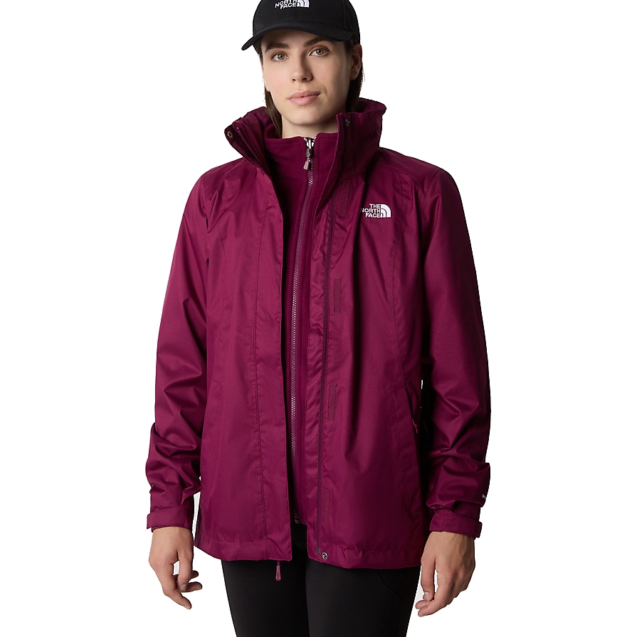 The North Face Evolve II Triclimate® Grey 3-in-1 Jacke Damen - Boysenberry/Fawn