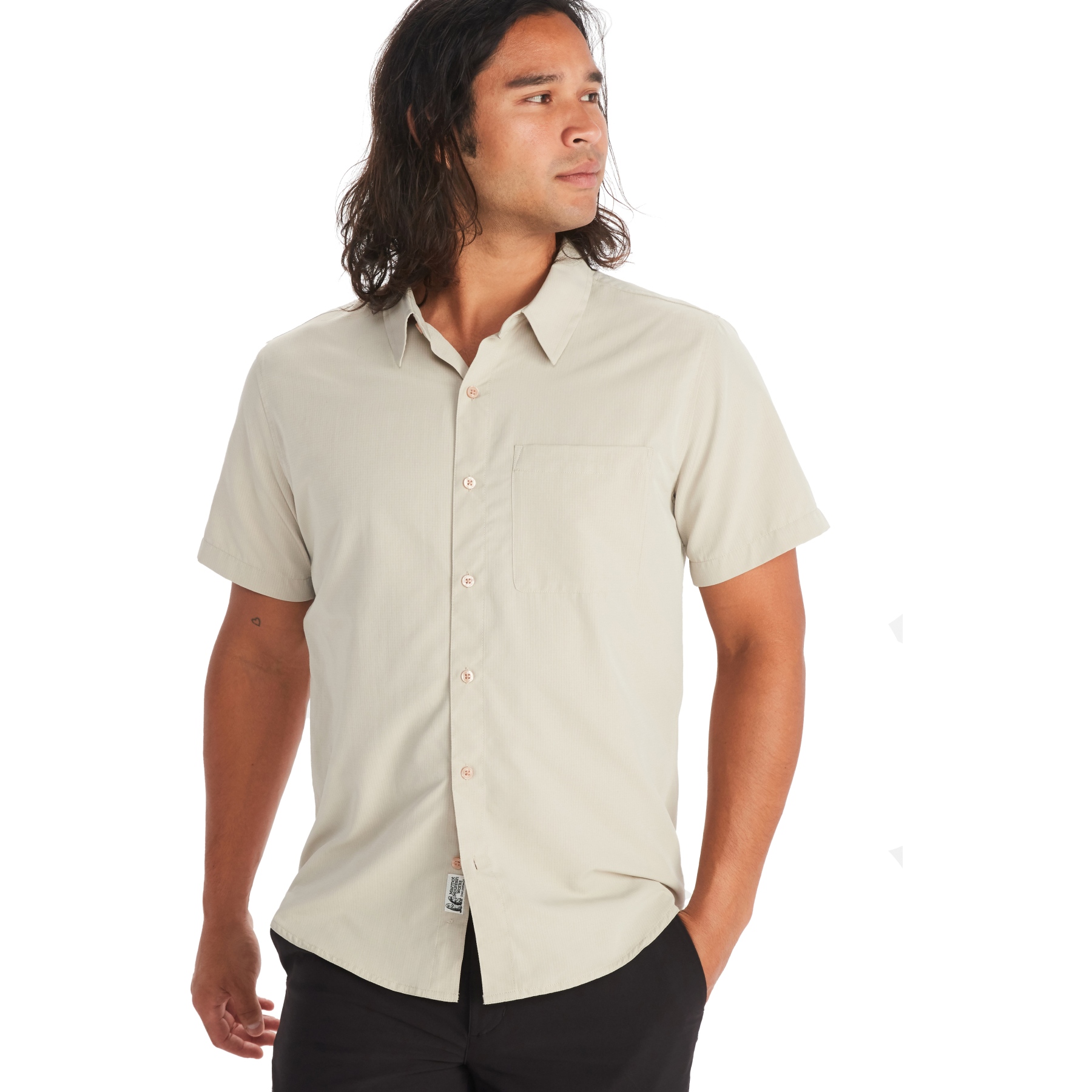 Productfoto van Marmot Aerobora Overhemd met Korte Mouwen Heren - sandbar