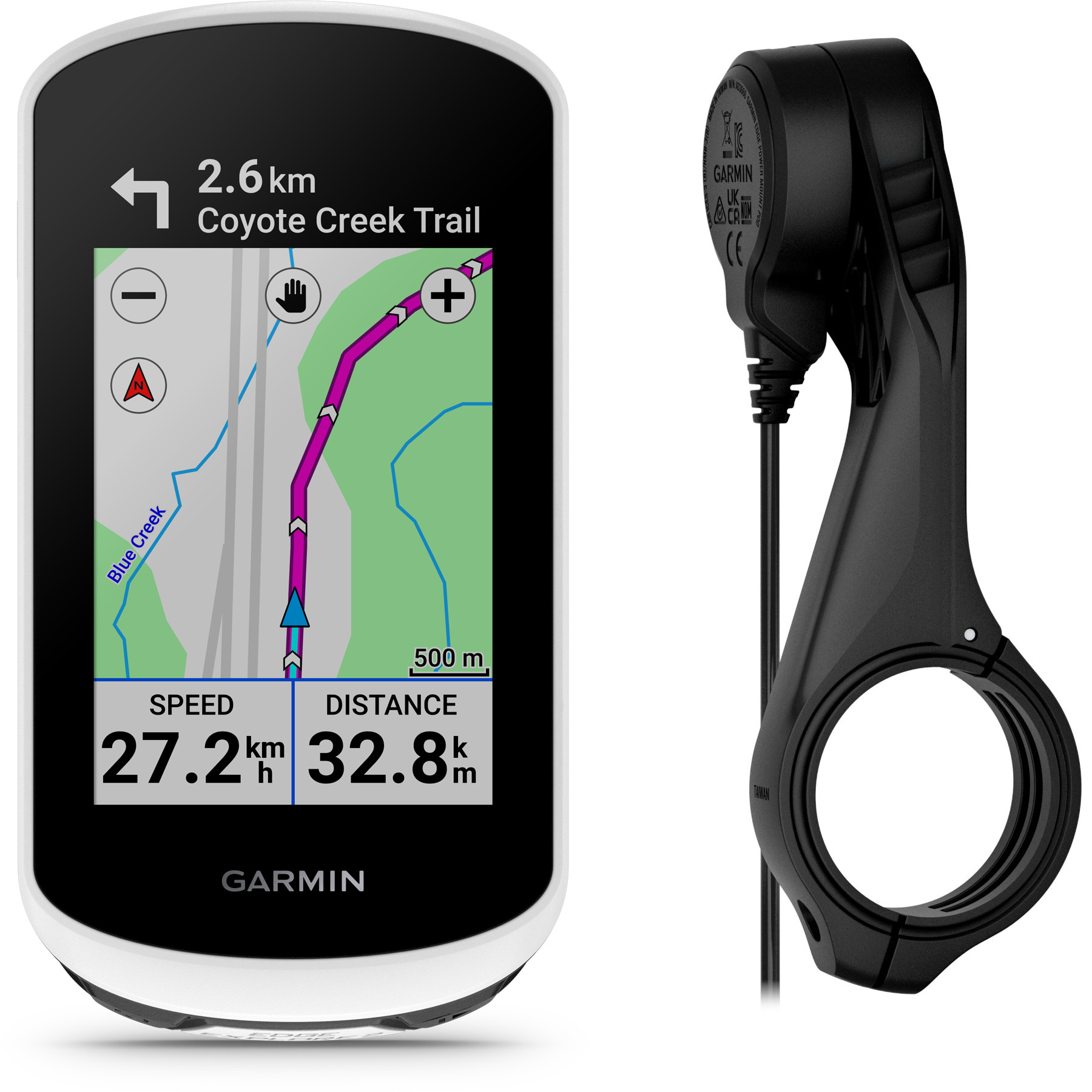 Photo produit de Garmin Pack Edge Explore 2 GPS Compteur Vélo et Support Alimenté