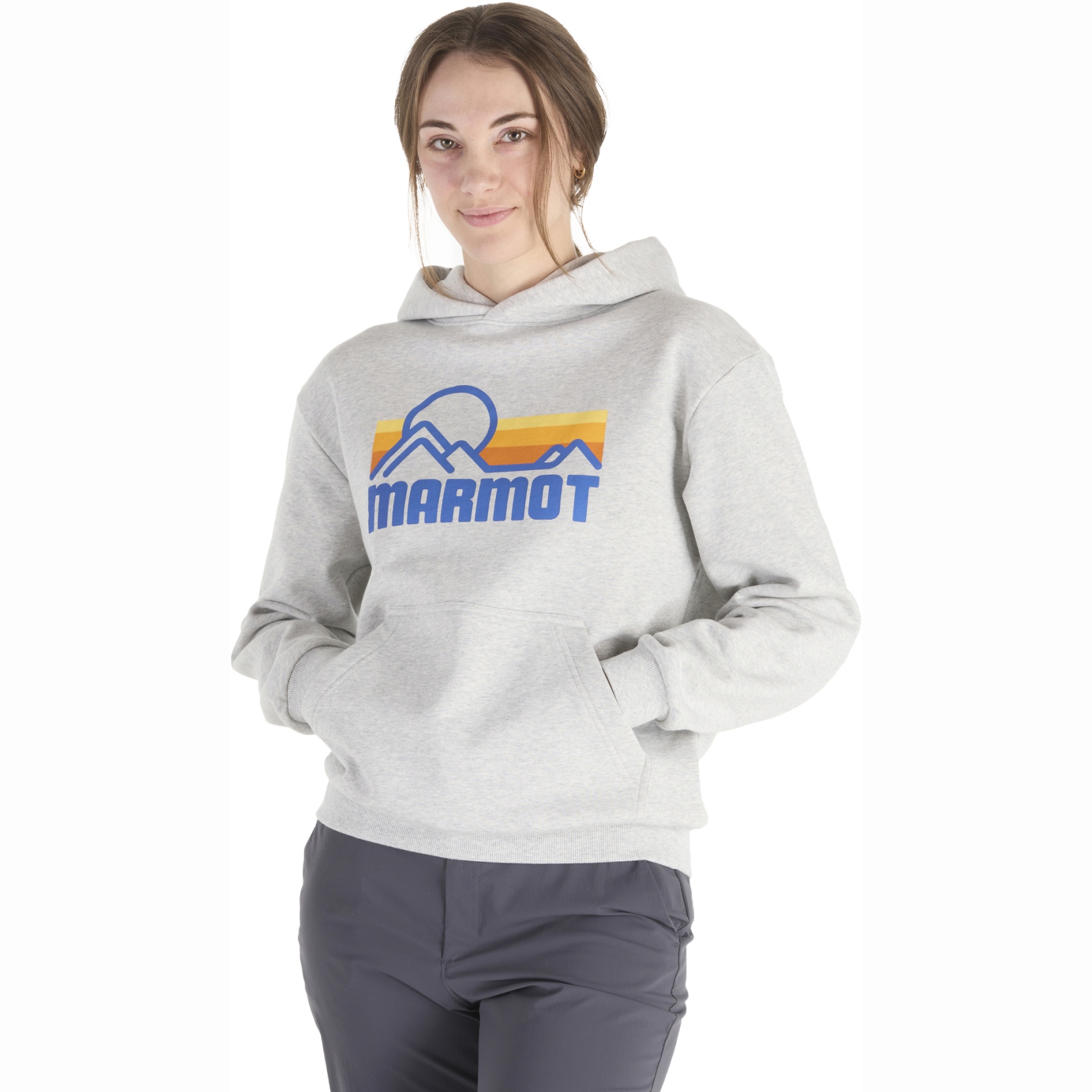 Productfoto van Marmot Coastal Hoodie Dames - light grey heather