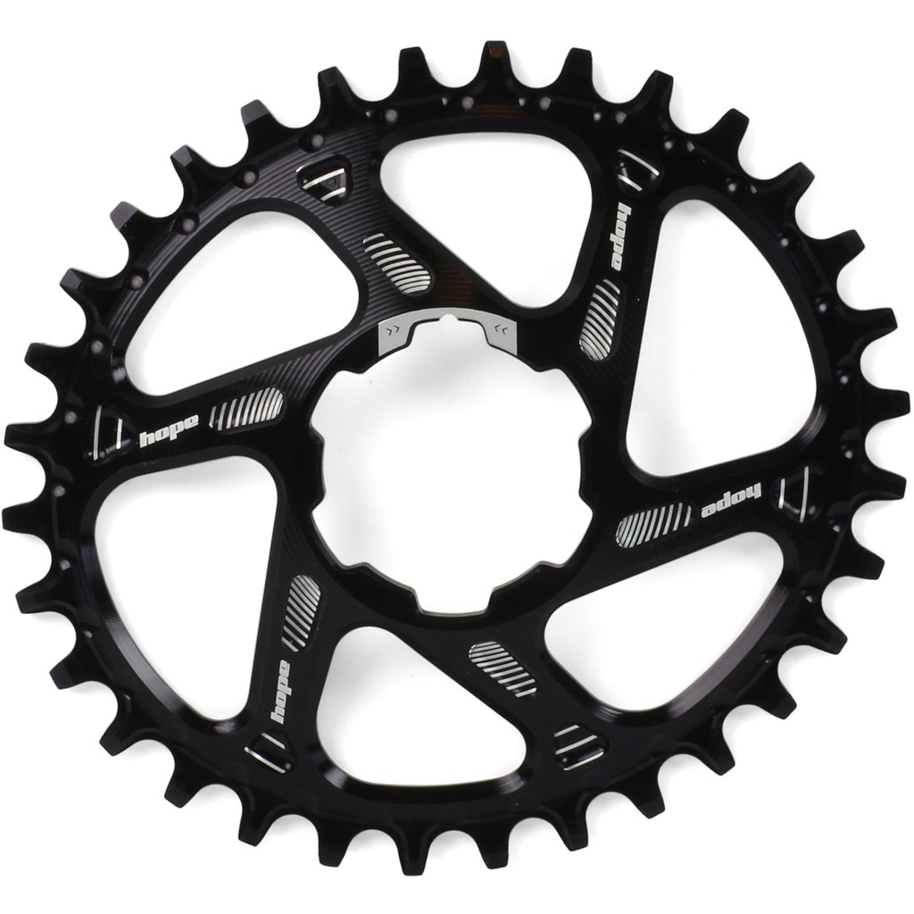 Productfoto van Hope Oval Spiderless Retainer Narrow-Wide Boost Chainring for Hope Crankset - 3mm Offset - black
