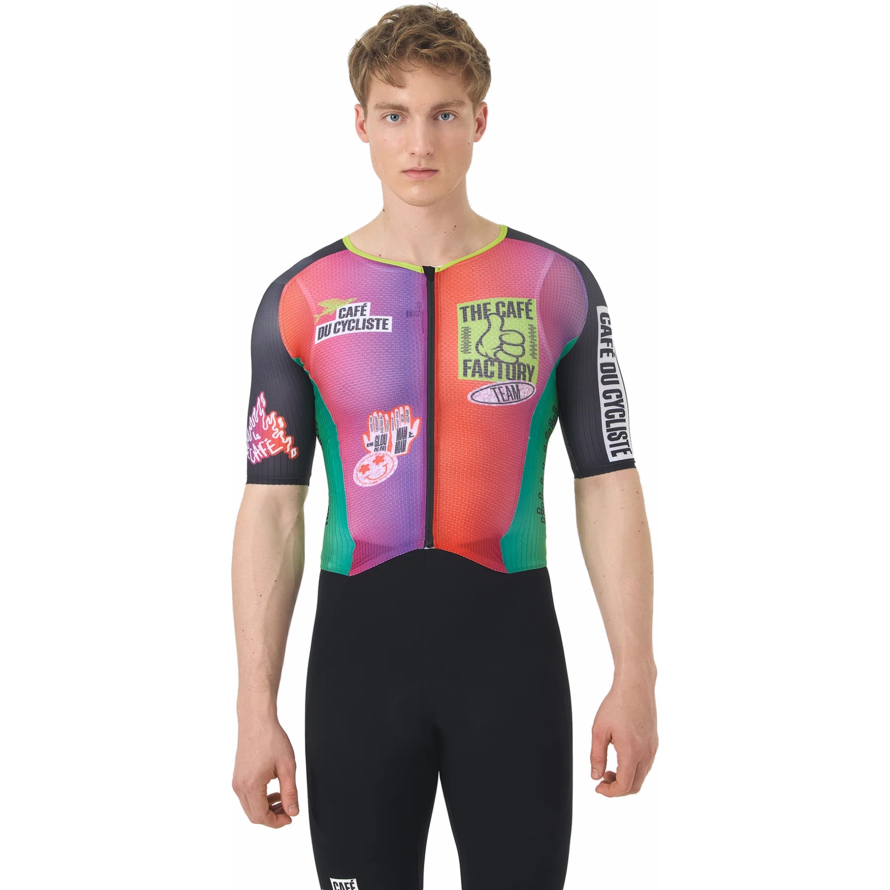 Café du Cycliste x Café Factory Team Cerise Speedsuit Men - black