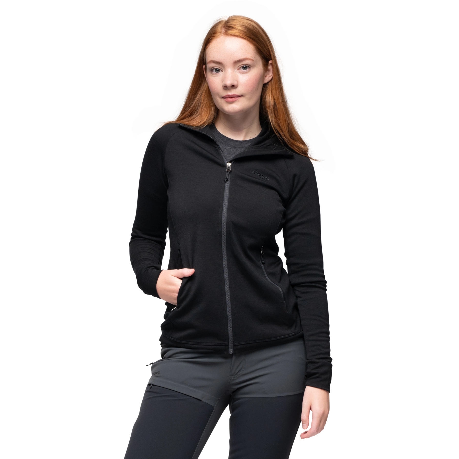 Bild von Bergans Ulstein Wool Kapuzenjacke Damen - schwarz