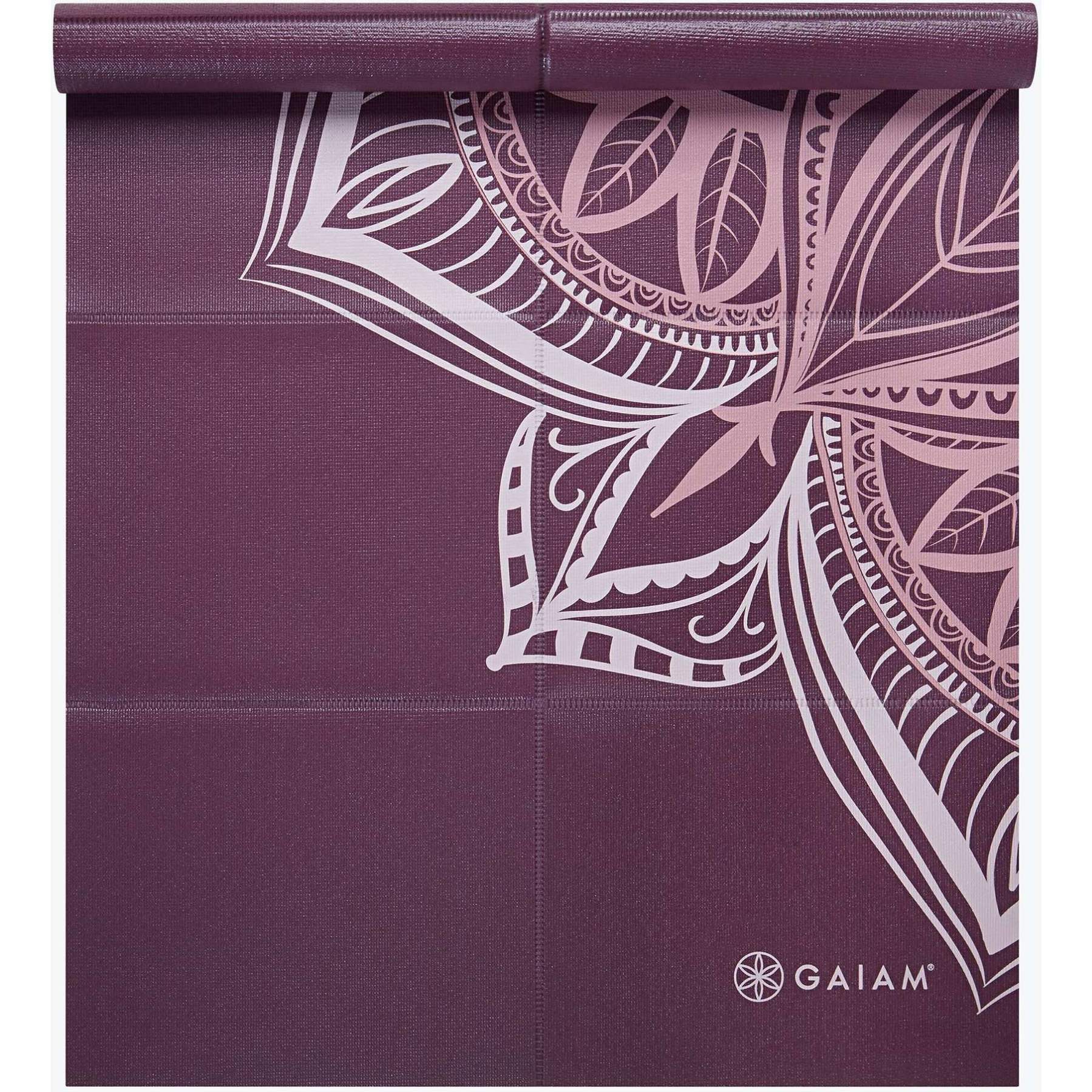 Gaiam Foldable Yoga Mat (2mm) - Cranberry