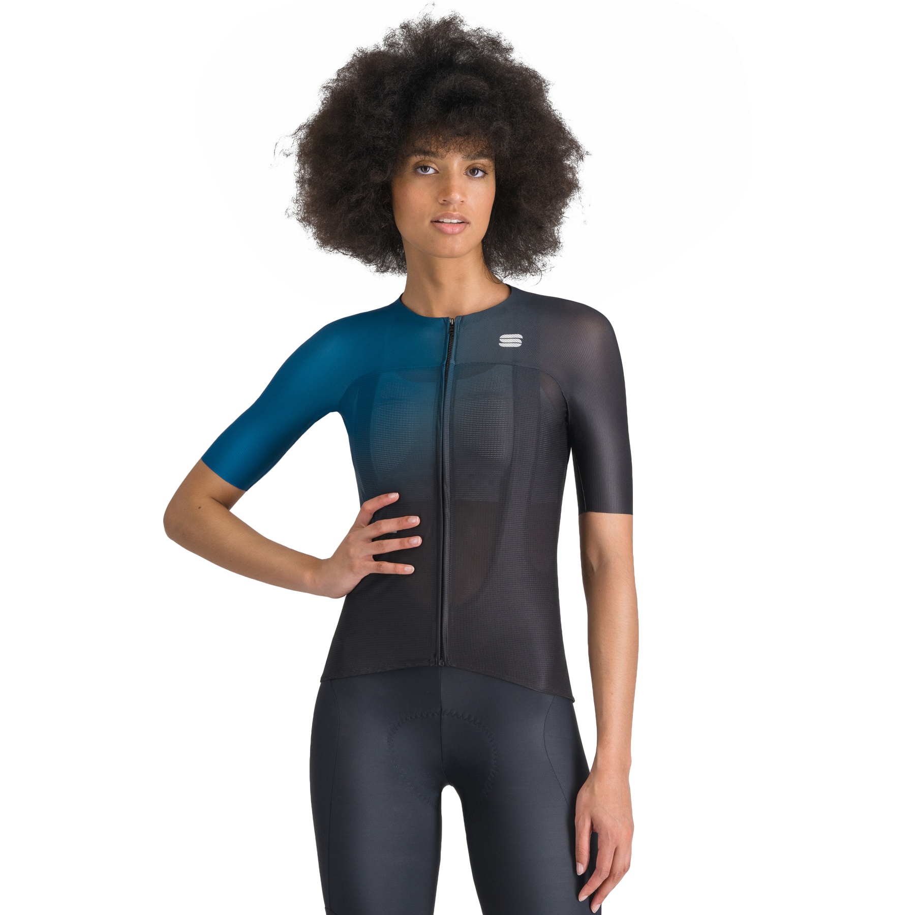 Produktbild von Sportful Light Trikot Damen - 415 Teal Blue/Black