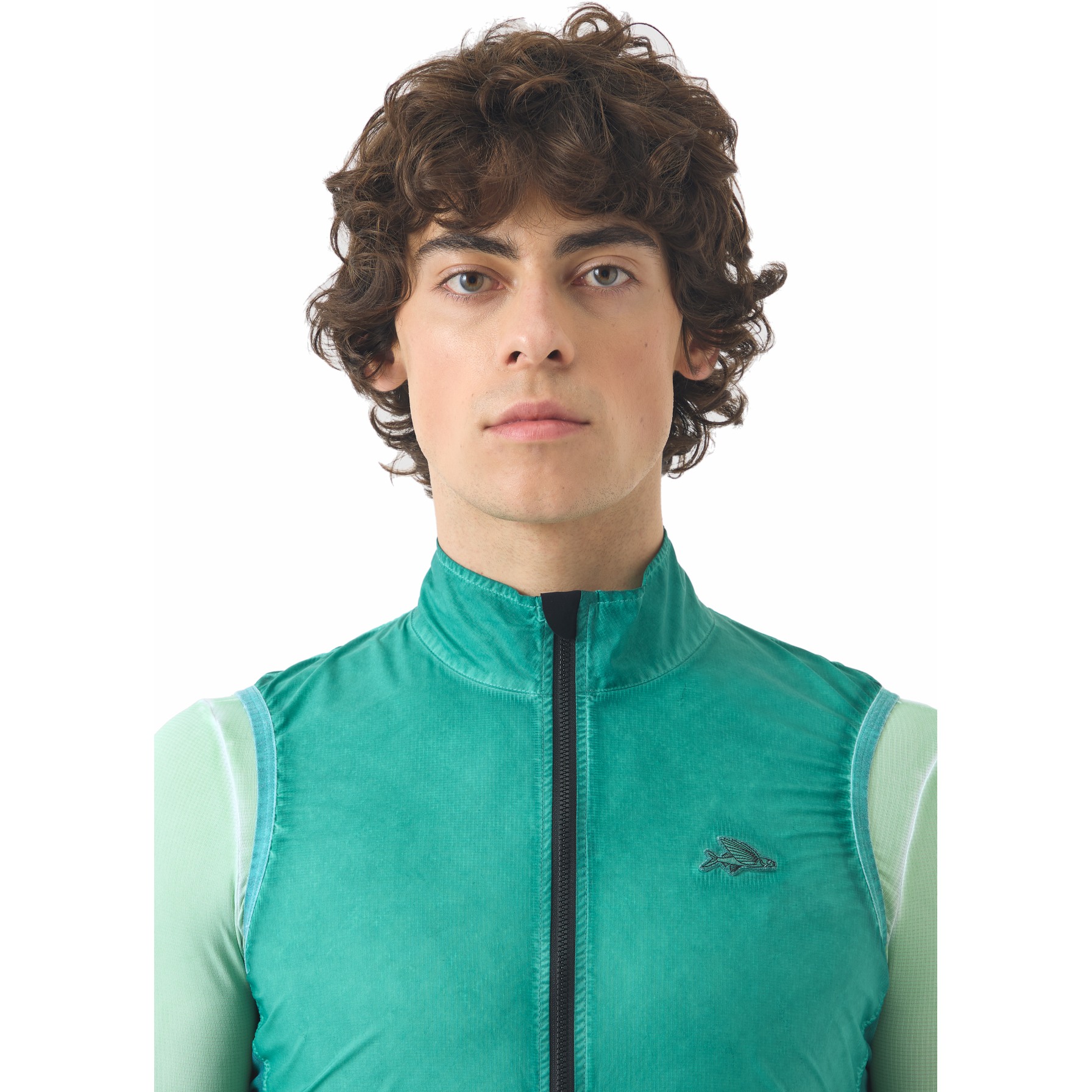 Café du Cycliste Edith Gilet Men - cold dye/dark sea | BIKE24